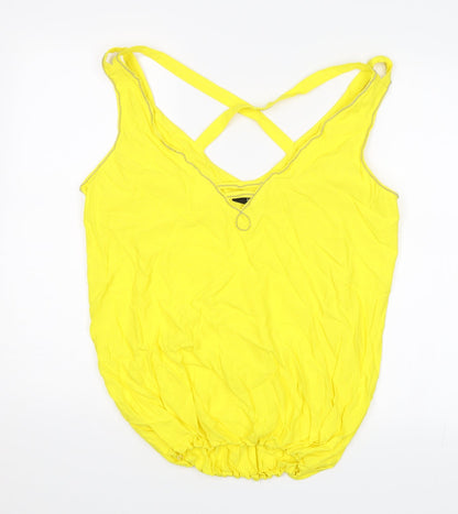 F&F Womens Yellow   Basic Blouse Size 16