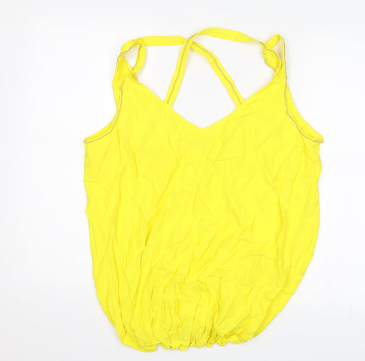 F&F Womens Yellow   Basic Blouse Size 16