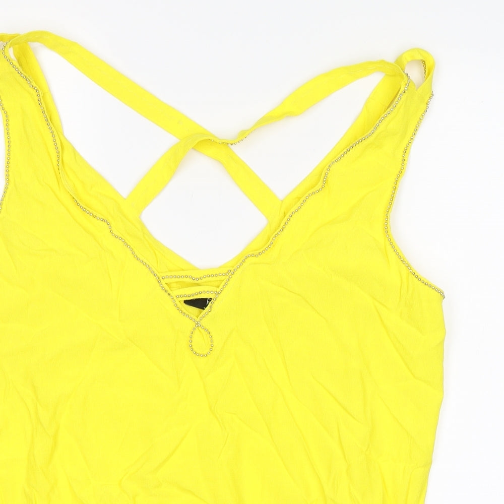 F&F Womens Yellow   Basic Blouse Size 16