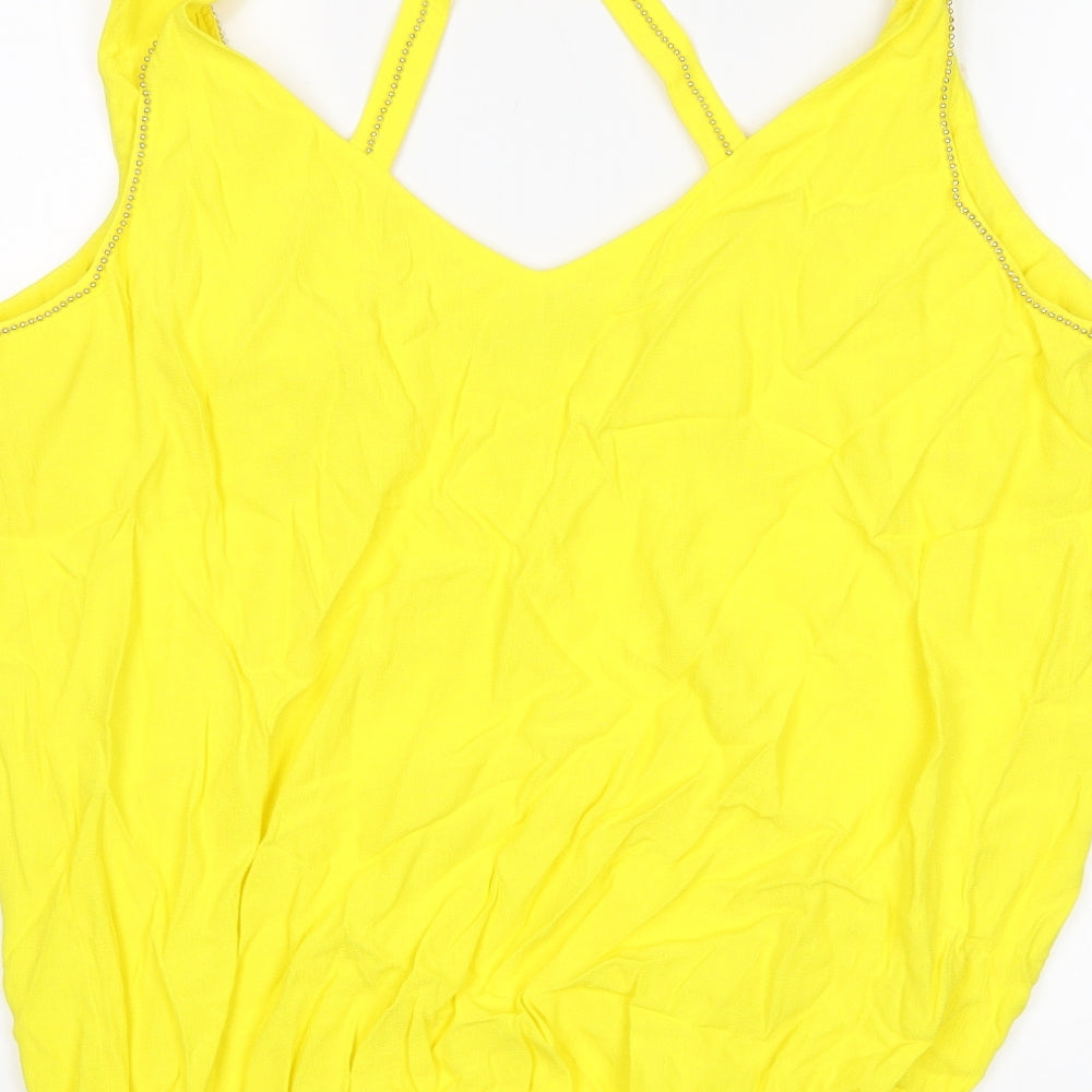F&F Womens Yellow   Basic Blouse Size 16