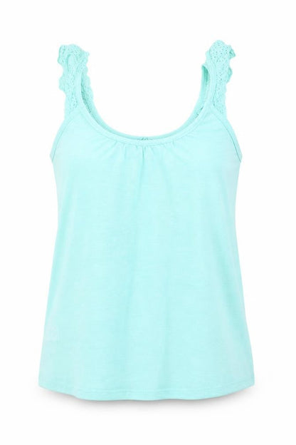 Womens UK Size 8 PEP & CO Green Basic Tank