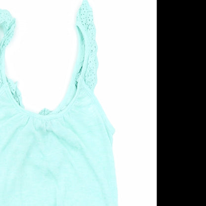 Womens UK Size 8 PEP & CO Green Basic Tank