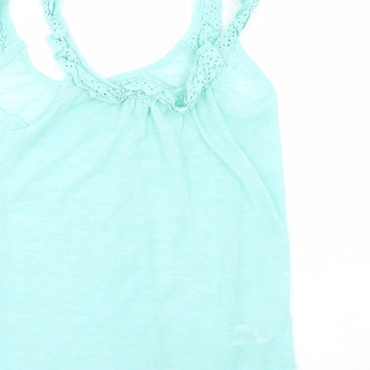 Womens UK Size 8 PEP & CO Green Basic Tank