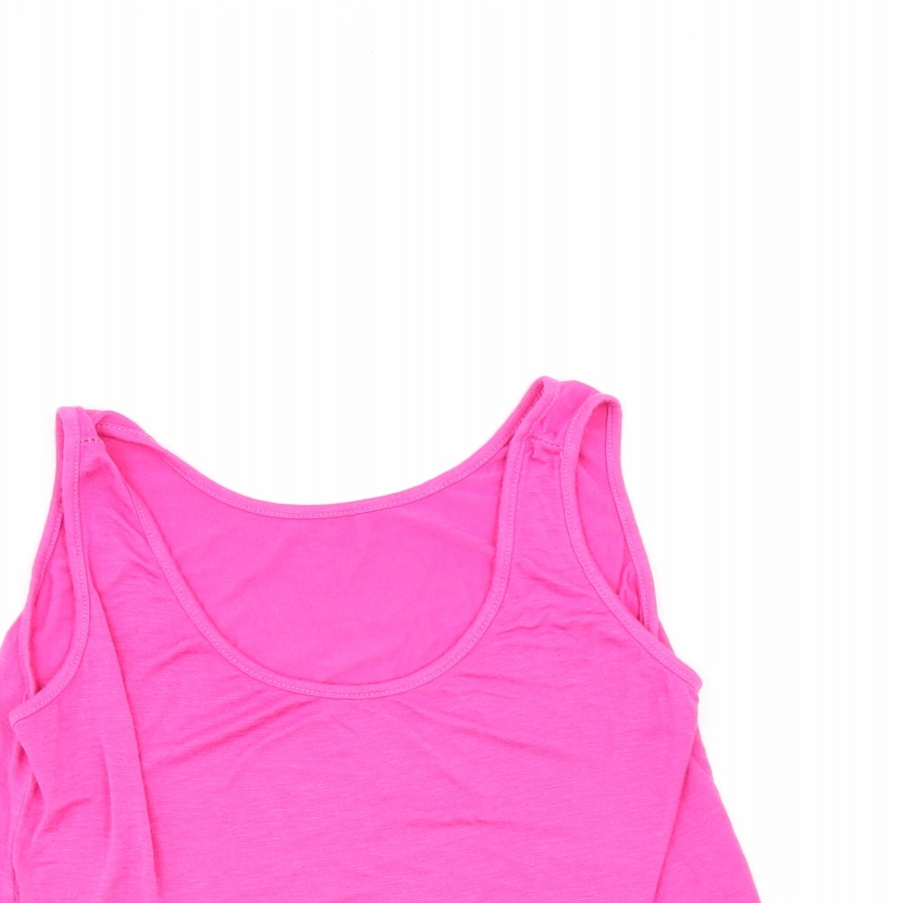 Womens UK Size  Preworn Purple Basic Tank
