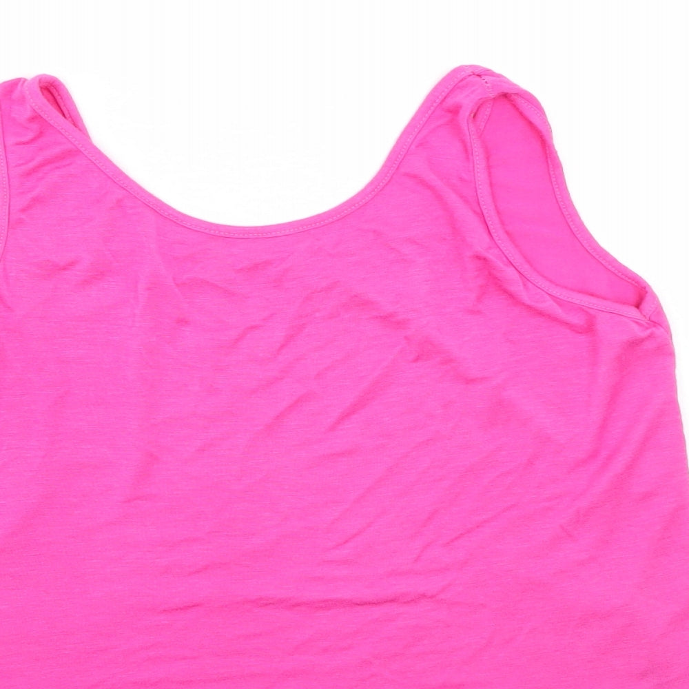 Womens UK Size  Preworn Purple Basic Tank
