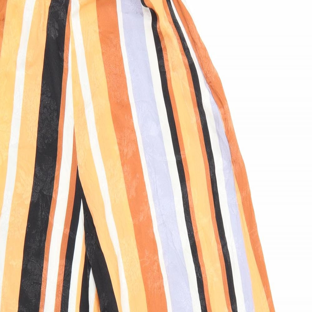 Womens UK Size 6 ASOS Regular Fit Cropped Multicoloured Trousers