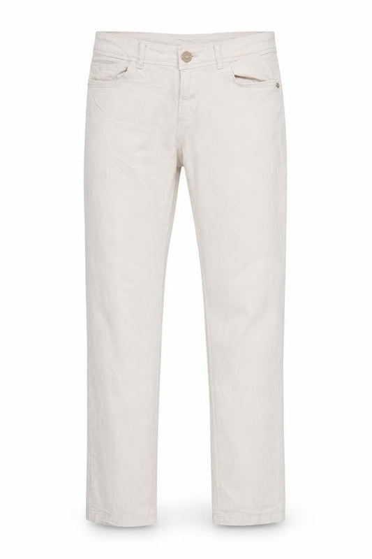 Womens UK Size 8 Zara Regular Fit Straight Ivory Jeans