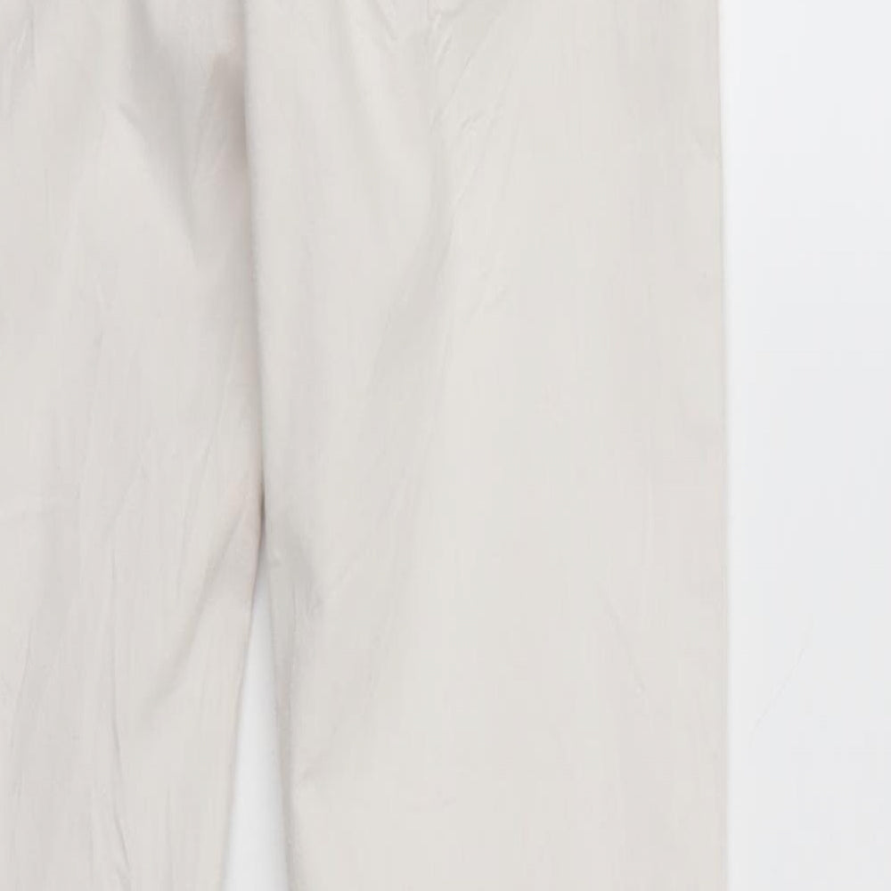 Zara Womens Ivory  Denim Straight Jeans Size 8 L29 in
