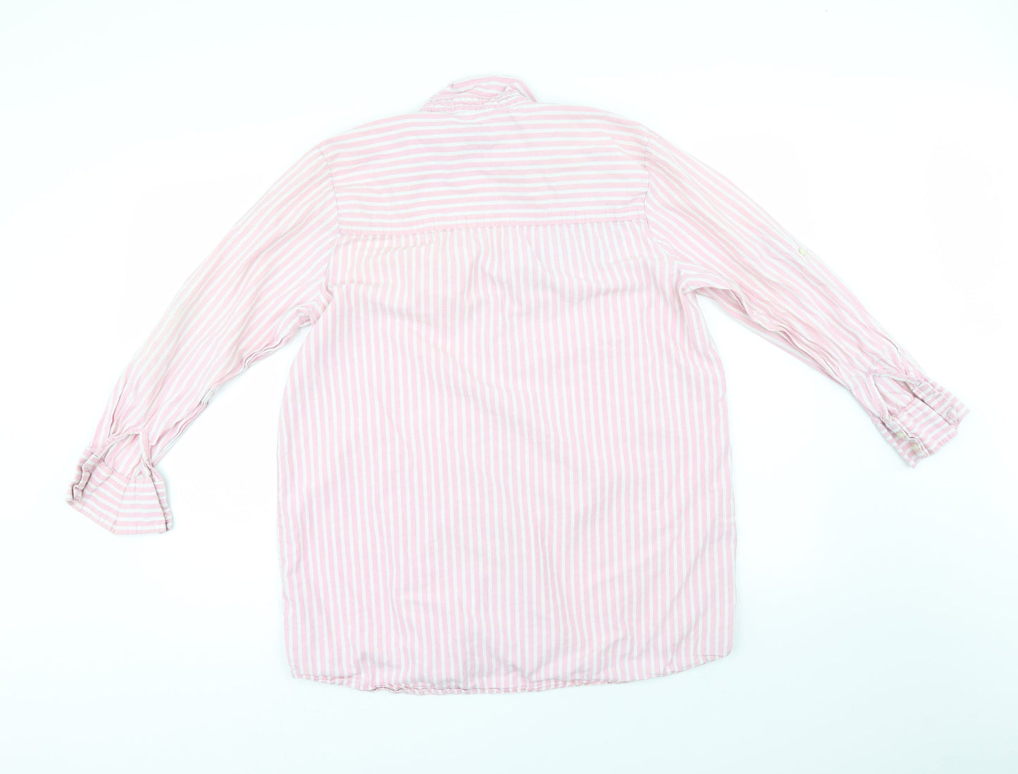 Womens UK Size 14 LOVE TO LOUNGE Pink Basic Button-Up