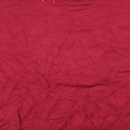 Preworn Womens Red Animal Print  Pullover Jumper Size S  - Christmas Jumper