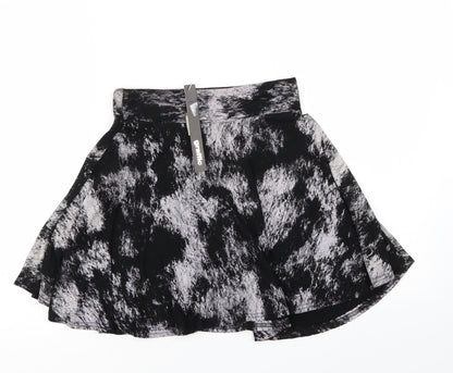 Graffic Womens Black   Mini Skirt Size S