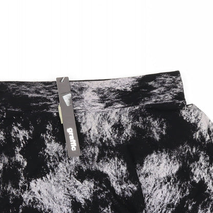 Graffic Womens Black   Mini Skirt Size S