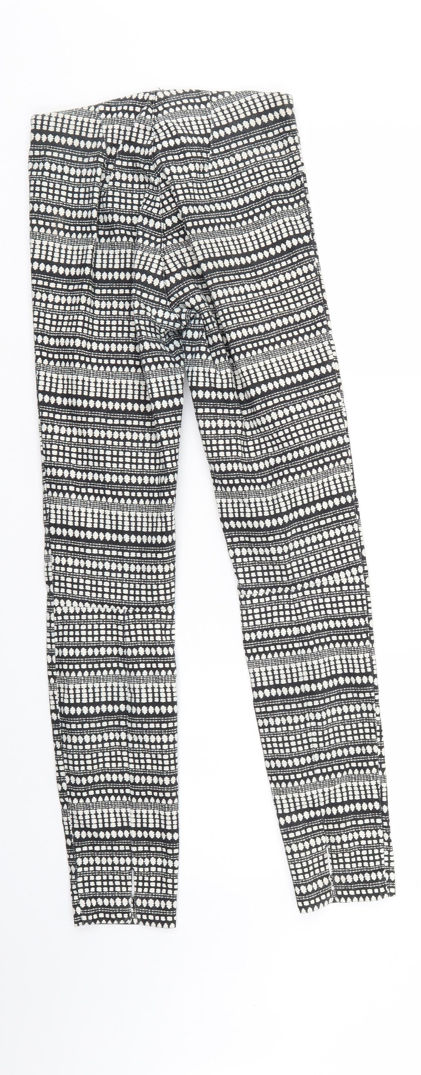 Womens UK Size 6 H&M Regular Fit Jegging Multicoloured Trousers