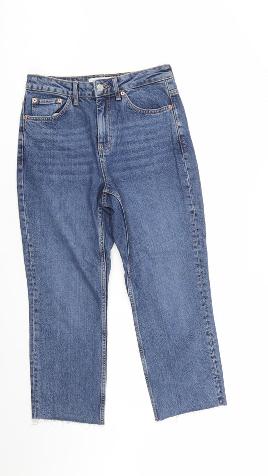 Top Shop Mens Blue  Denim Cropped Jeans Size 28 L23 in