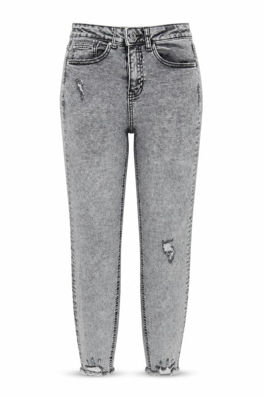 Womens UK Size 12 Denim & Co. Regular Fit Tapered Grey Jeans