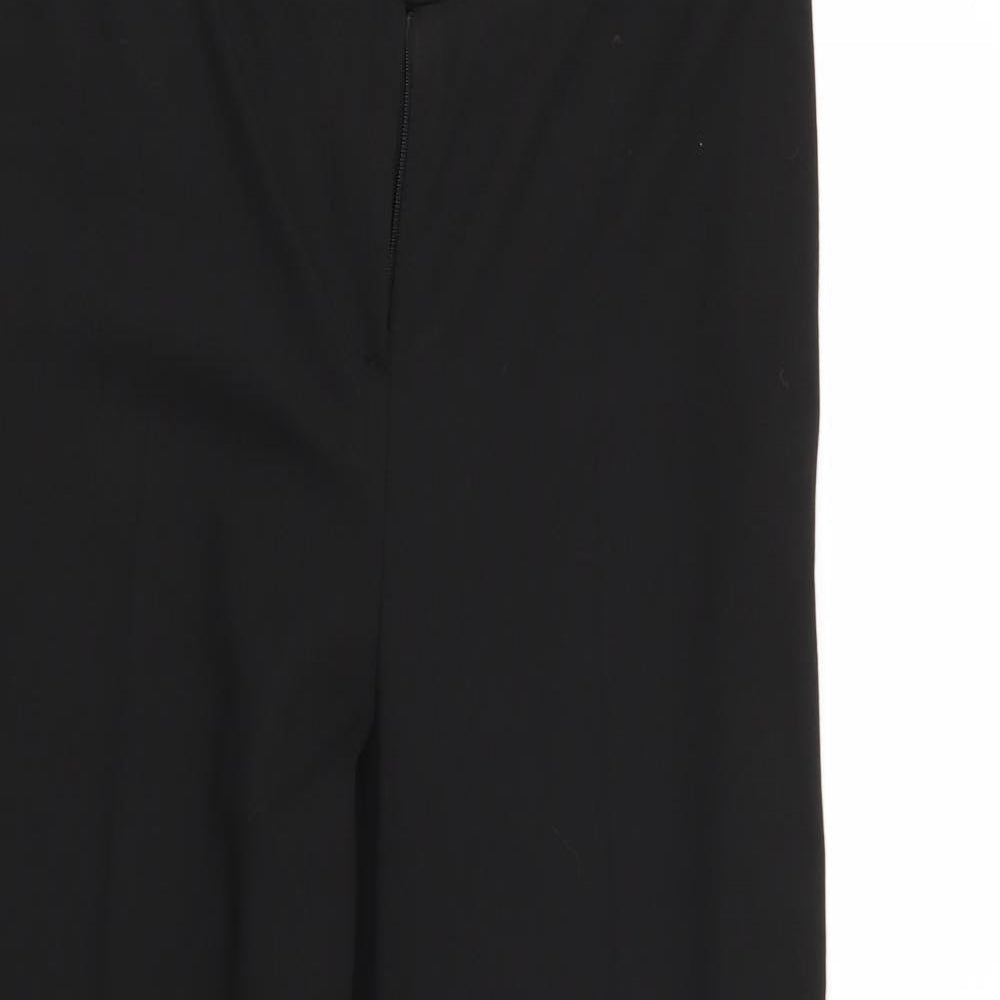 Womens UK Size 8 Preworn Regular Fit  Black Trousers