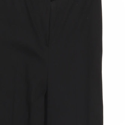 Womens UK Size 8 Preworn Regular Fit  Black Trousers