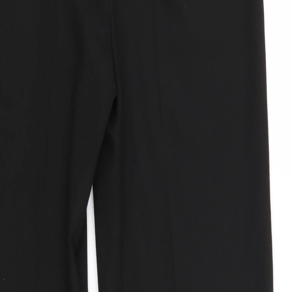 Womens UK Size 8 Preworn Regular Fit  Black Trousers