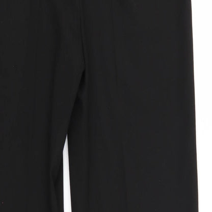Womens UK Size 8 Preworn Regular Fit  Black Trousers