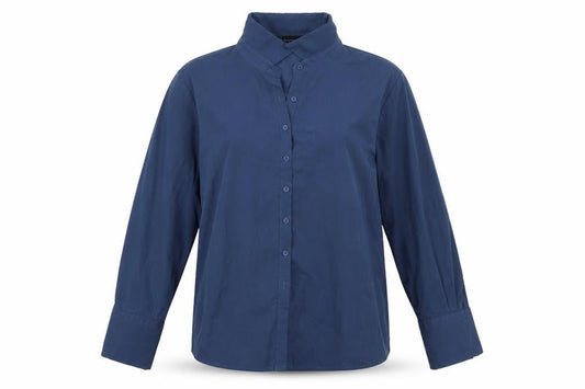 PRETTYLITTLETHING Womens Blue   Basic Button-Up One Size