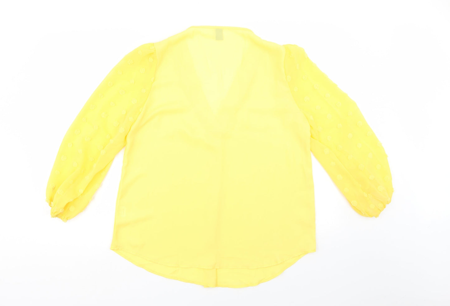 SheIn Womens Yellow   Basic Blouse Size 14