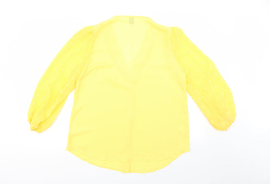 SheIn Womens Yellow   Basic Blouse Size 14