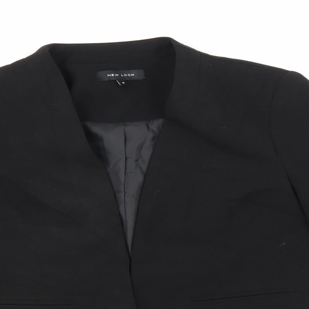 New Look Womens Black   Jacket Blazer Size 8