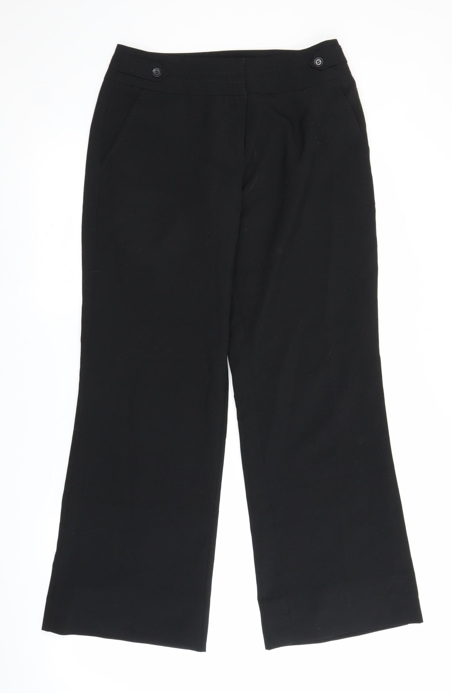 Womens UK Size 10 Atmosphere Regular Fit  Black Trousers