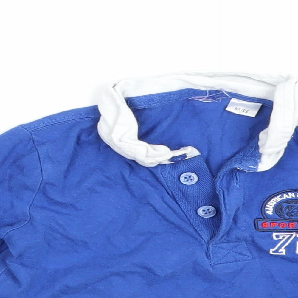 Preworn Baby Blue   Basic Polo Size 18-24 Months