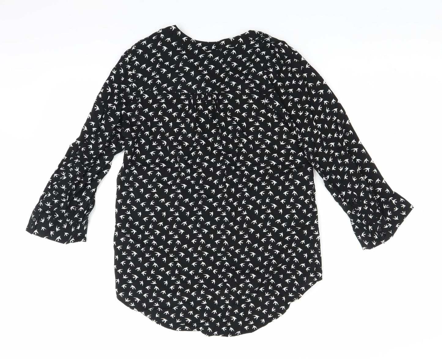 Womens UK Size 6 Atmosphere Black Basic Blouse