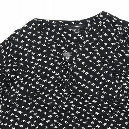 Womens UK Size 6 Atmosphere Black Basic Blouse