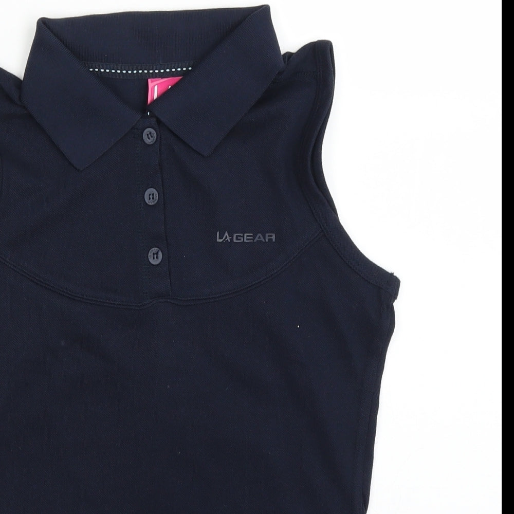 LA Gear Womens Blue   Basic Polo Size 8