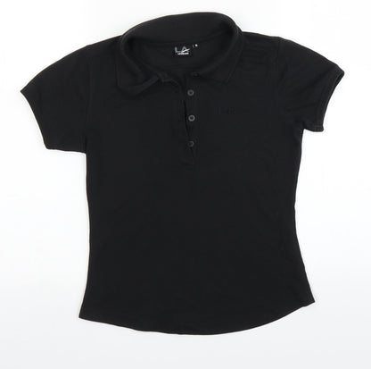 LA Gear Womens Black   Basic Polo Size 8