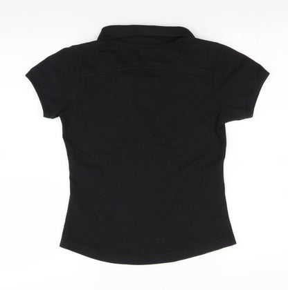 LA Gear Womens Black   Basic Polo Size 8