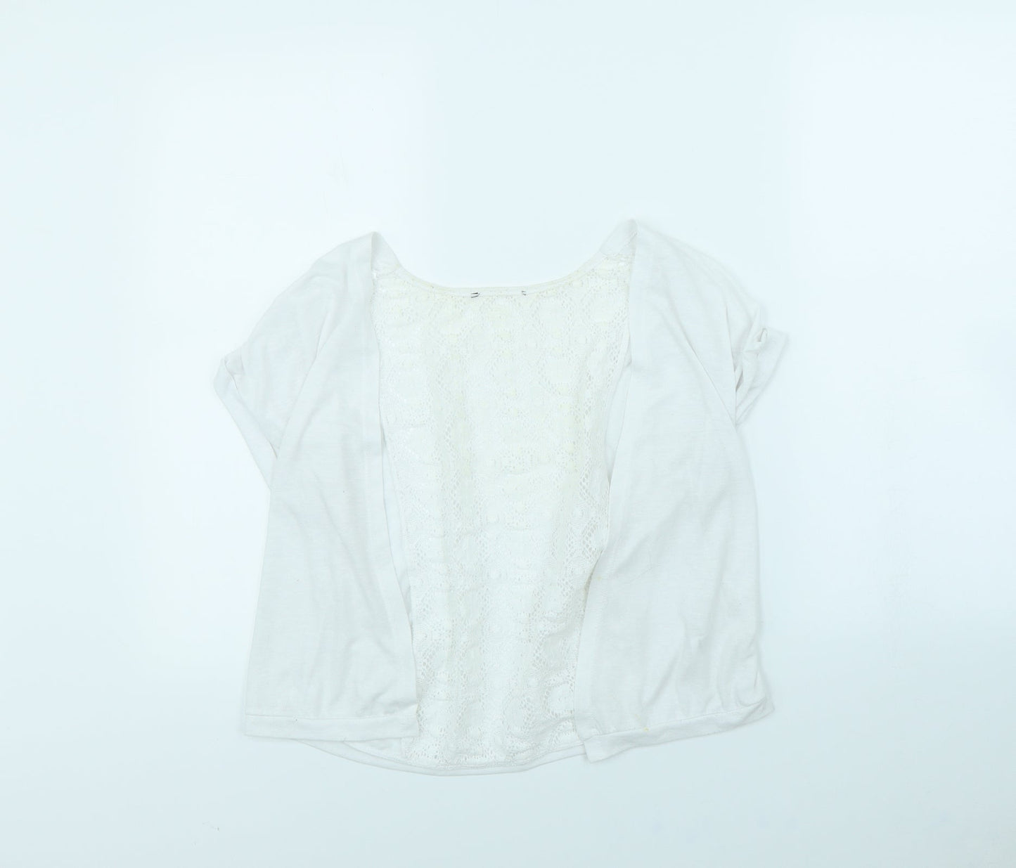 George Womens White   Cardigan Jumper Size 16