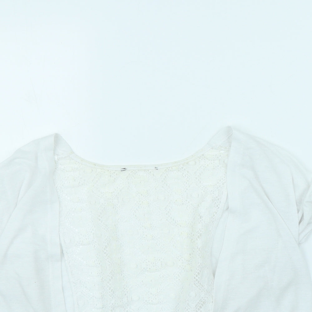 George Womens White   Cardigan Jumper Size 16