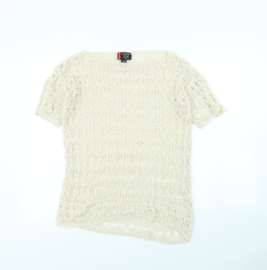Sweater Shop Womens Beige   Pullover Jumper Size L
