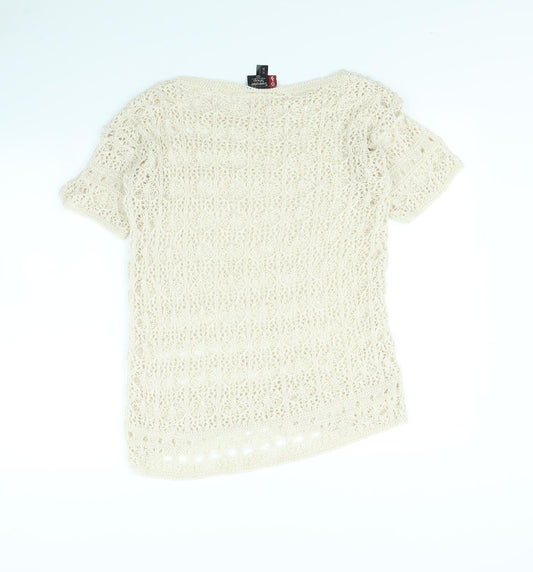 Sweater Shop Womens Beige   Pullover Jumper Size L