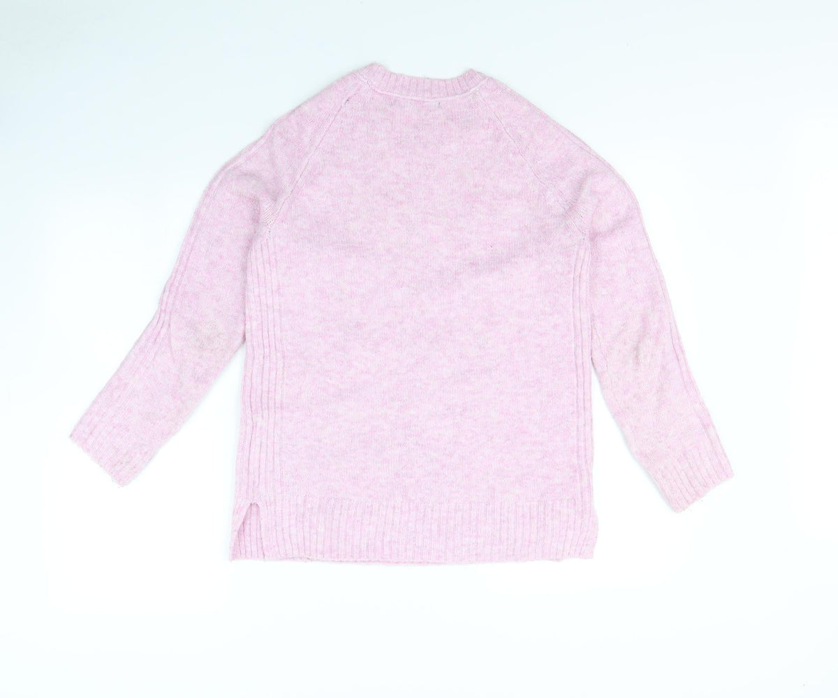 Marks & Spencer Womens Pink   Pullover Jumper Size XS
