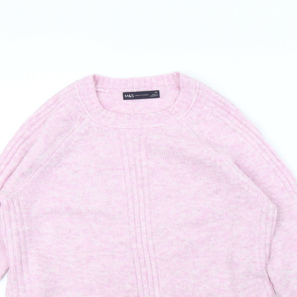 Marks & Spencer Womens Pink   Pullover Jumper Size XS