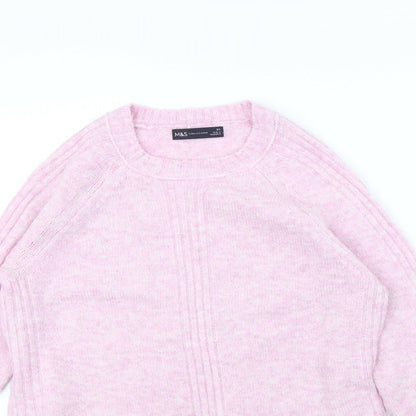 Marks & Spencer Womens Pink   Pullover Jumper Size XS