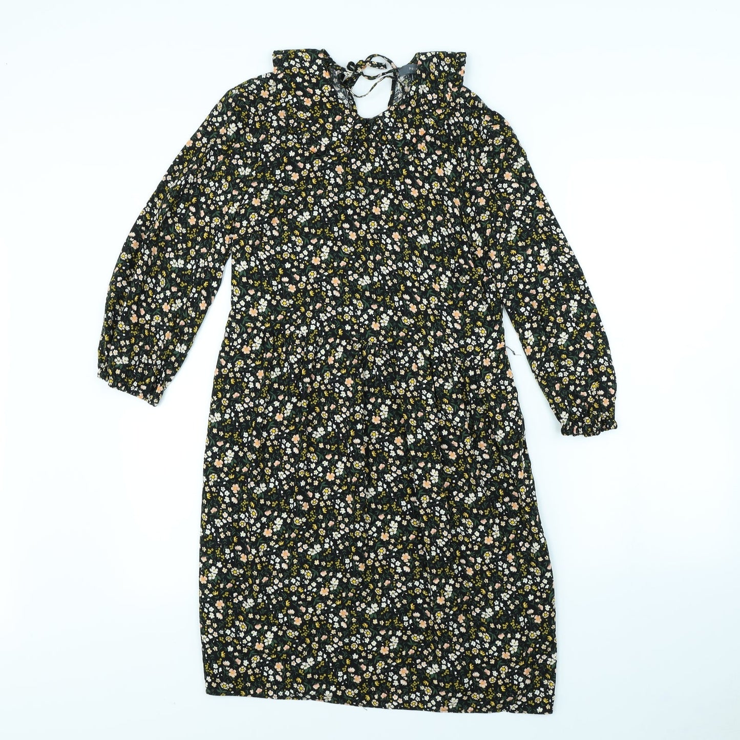 Primark Womens Black Floral  Mini  Size 4