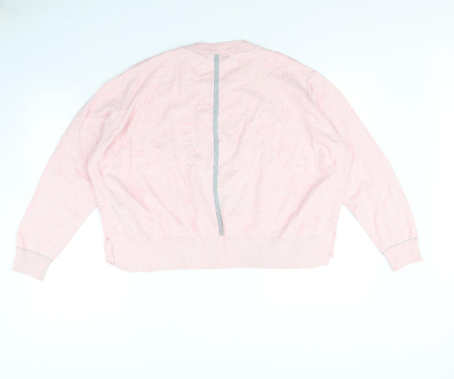 M&s Womens Pink   Pullover Jumper Size L  - Star pattern