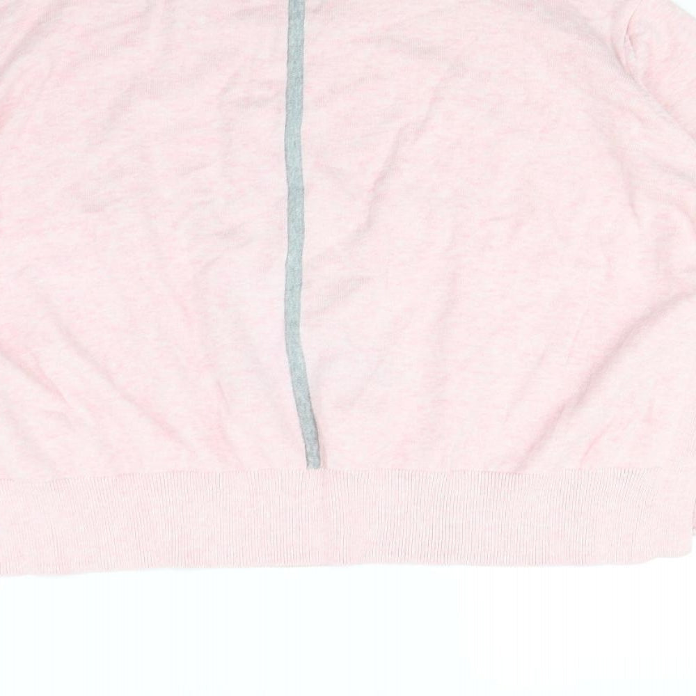 M&s Womens Pink   Pullover Jumper Size L  - Star pattern
