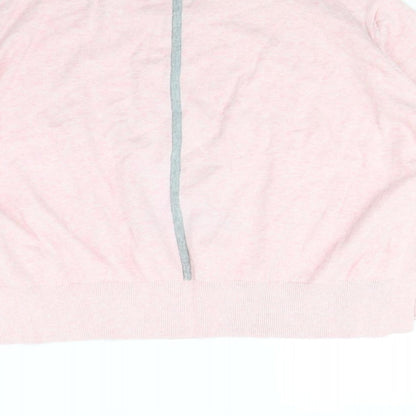 M&s Womens Pink   Pullover Jumper Size L  - Star pattern