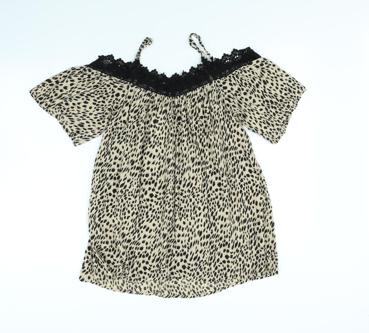 Womens UK Size 8 pep & Co Brown Basic Blouse