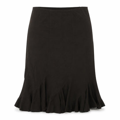 F&F  Womens Brown   Flare Skirt Size 40 in