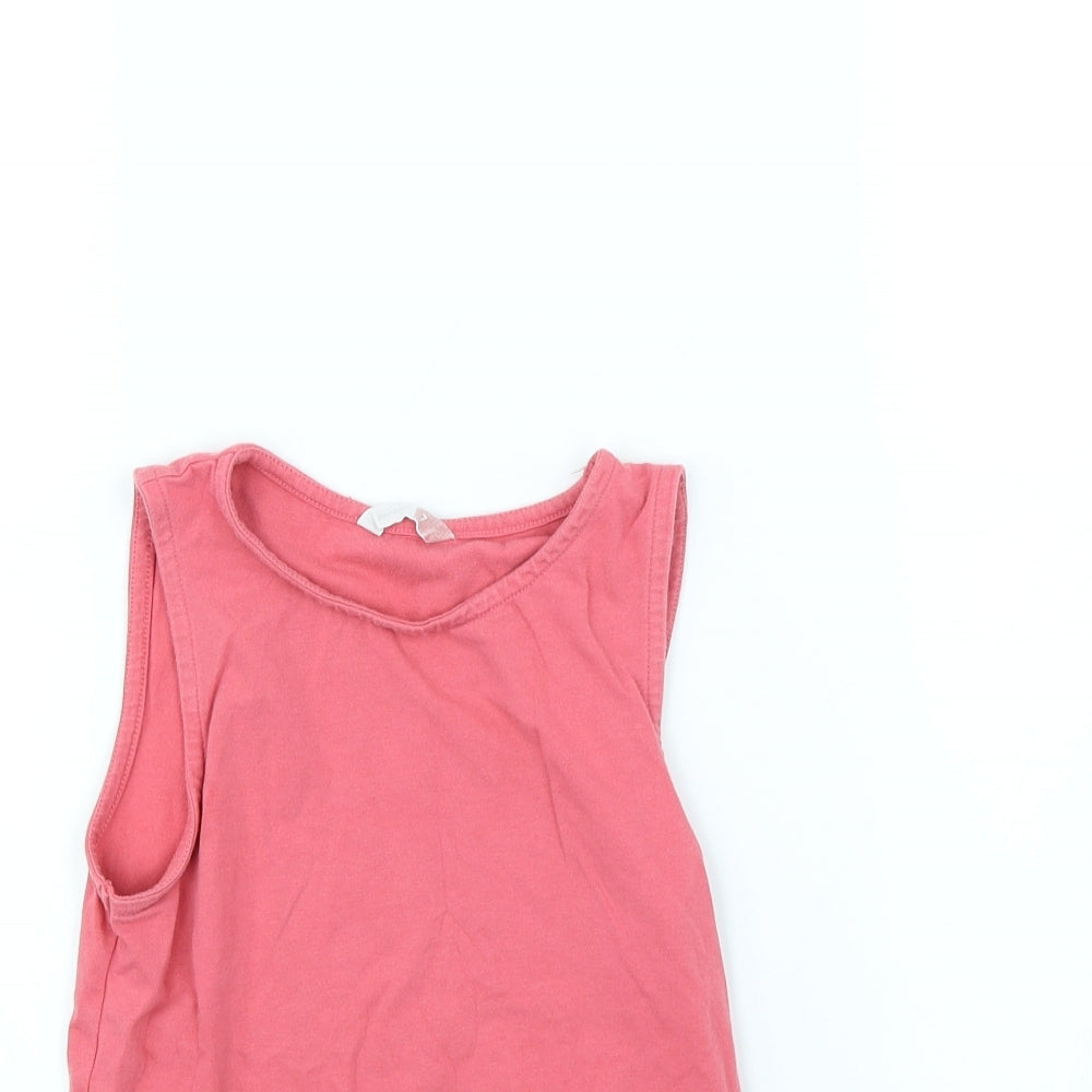 John Lewis Girls Pink   Basic Tank Size 7 Years