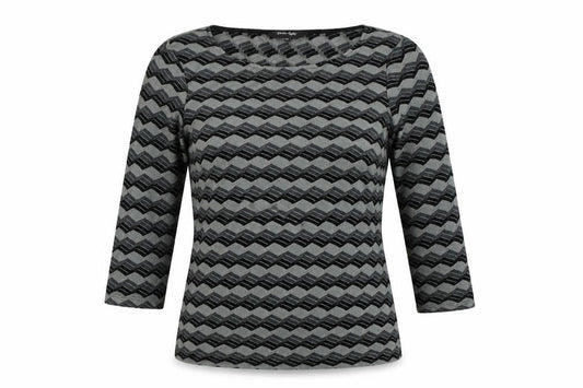 Phase Eight Womens Grey Striped  Pullover Jumper Size 10