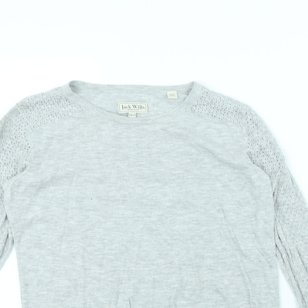 Jack Wills Womens Grey   Pullover Jumper Size 10